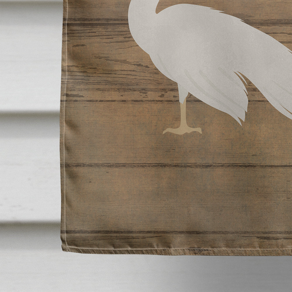 White Peacock Peafowl Welcome Flag Canvas House Size CK6870CHF