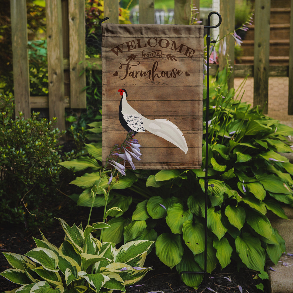 Silver Pheasant Welcome Flag Garden Size CK6873GF  the-store.com.