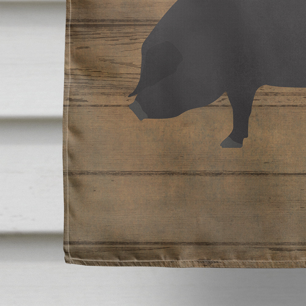 Devon Large Black Pig Welcome Flag Canvas House Size CK6875CHF  the-store.com.