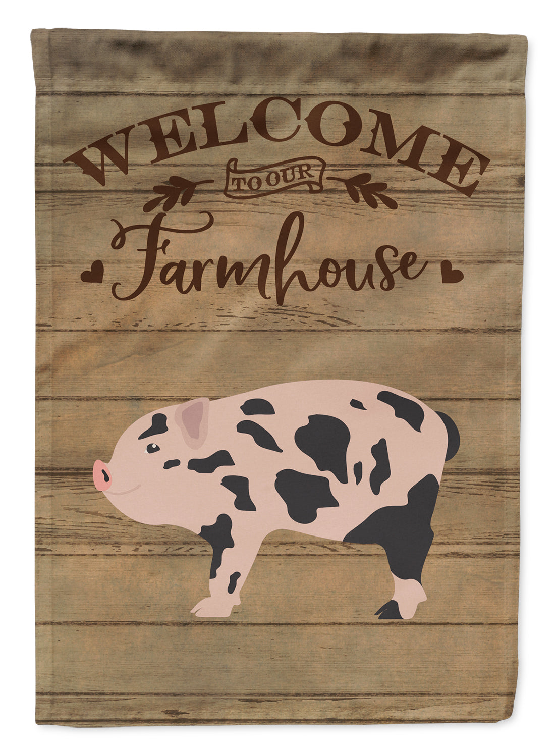 Mini Miniature Pig Welcome Flag Canvas House Size CK6879CHF