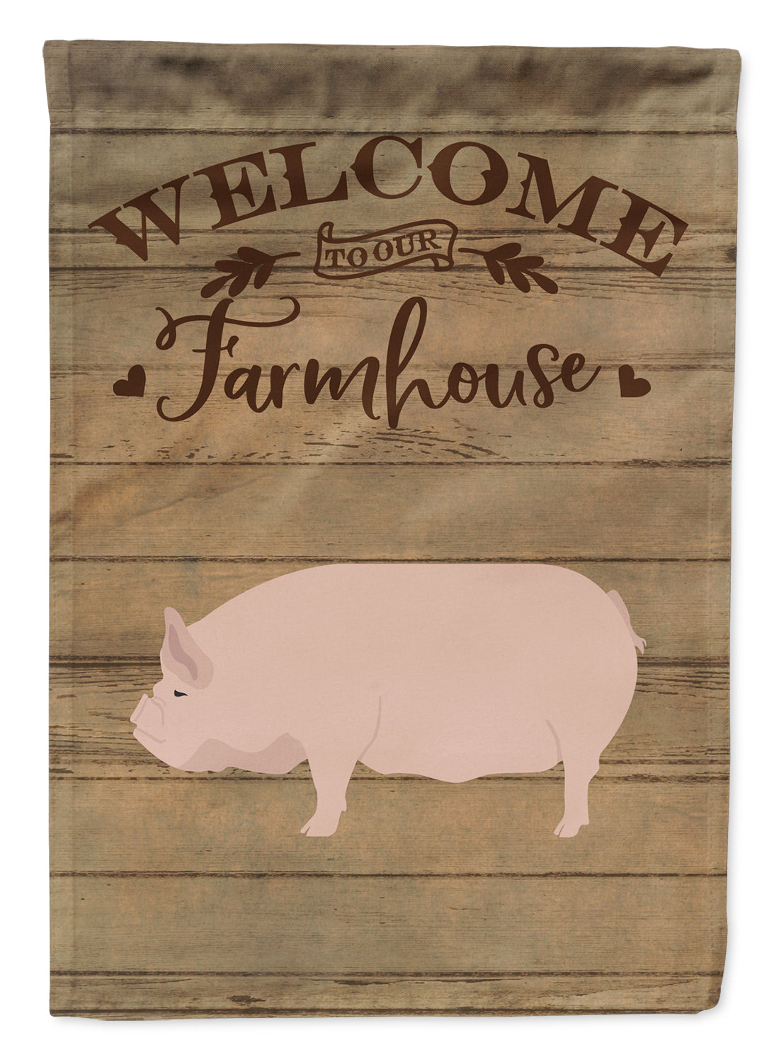 Welsh Pig Welcome Flag Canvas House Size CK6881CHF  the-store.com.