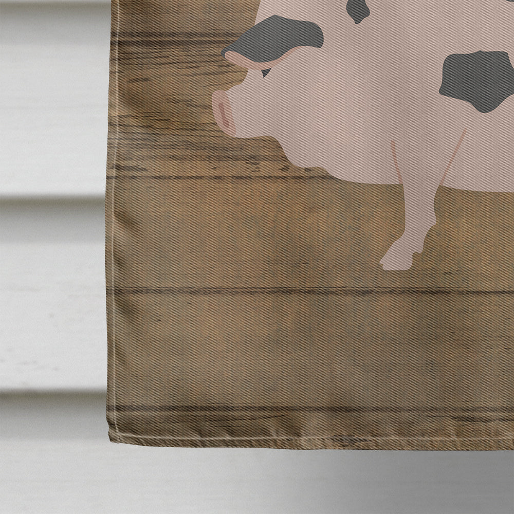 Gloucester Old Spot Pig Welcome Flag Canvas House Size CK6884CHF  the-store.com.