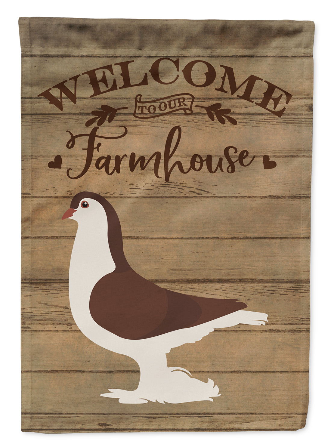 Large Pigeon Welcome Flag Canvas House Size CK6887CHF