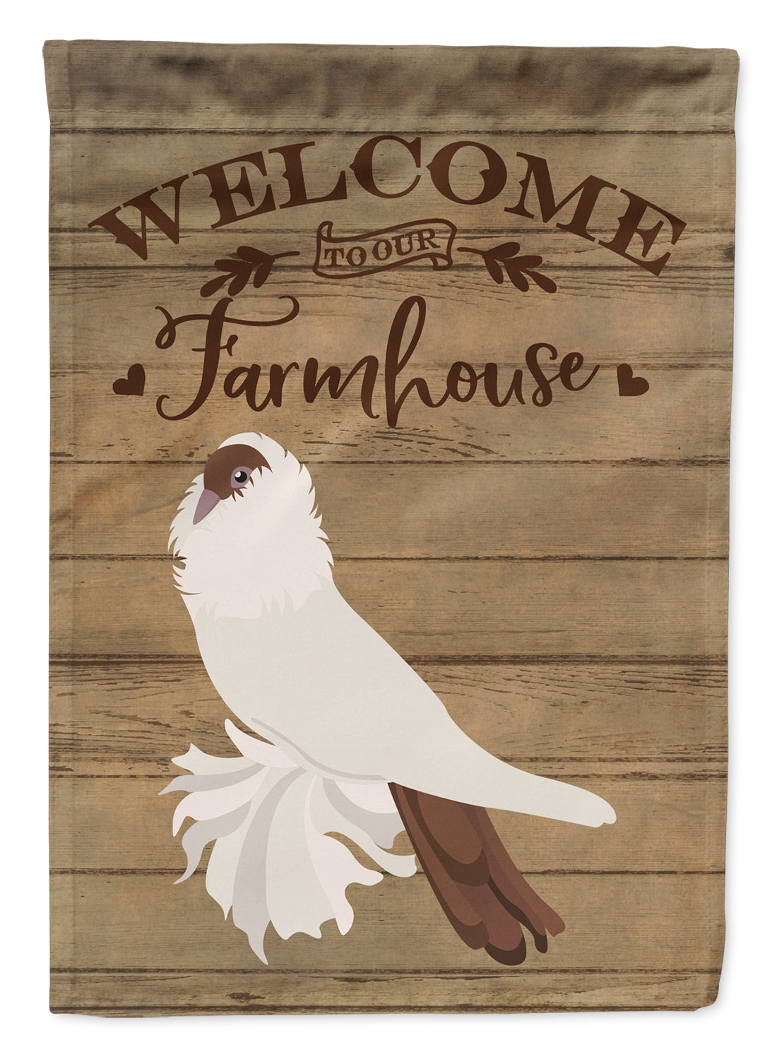 German Helmet Pigeon Welcome Flag Canvas House Size CK6888CHF  the-store.com.