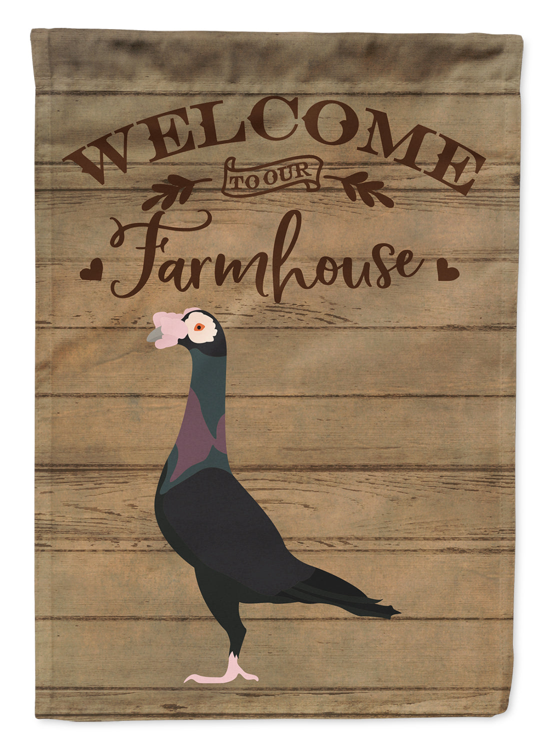 English Carrier Pigeon Welcome Flag Canvas House Size CK6889CHF  the-store.com.