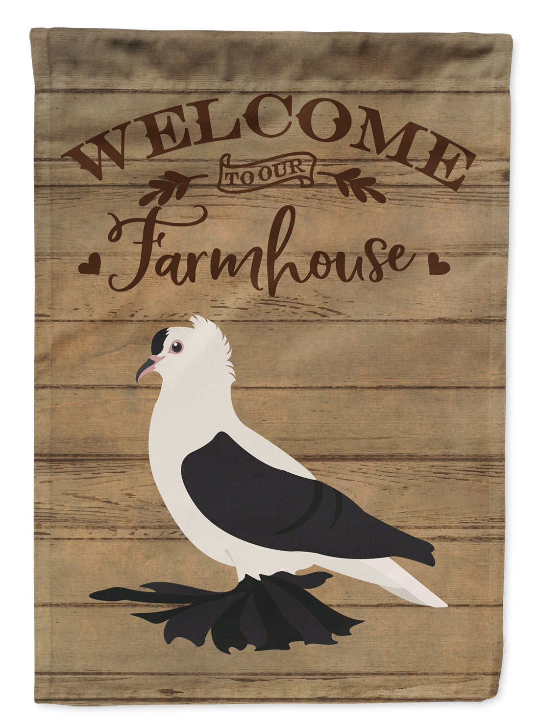 Saxon Fairy Swallow Pigeon Welcome Flag Canvas House Size CK6890CHF  the-store.com.