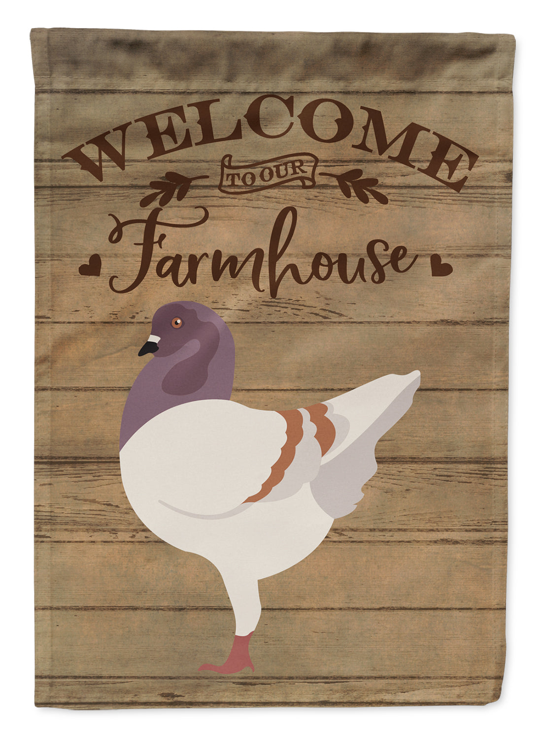German Modena Pigeon Welcome Flag Canvas House Size CK6893CHF  the-store.com.