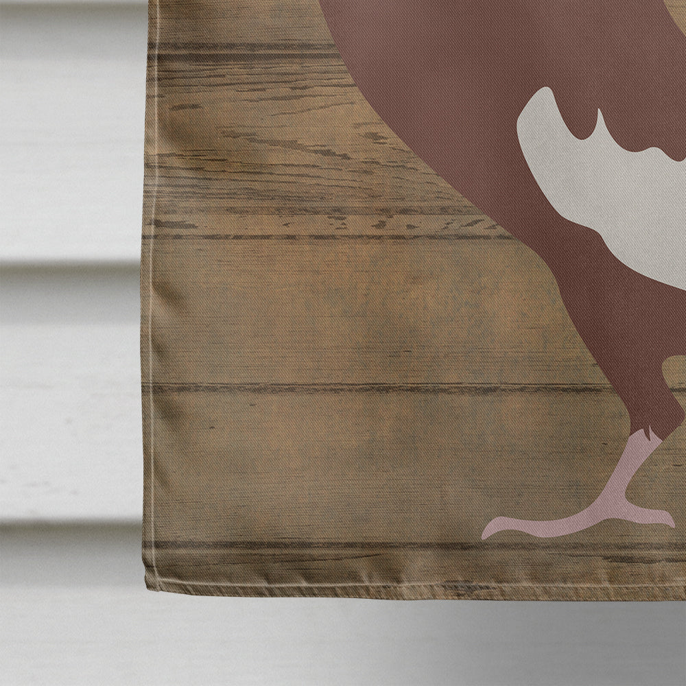 English Pouter Pigeon Welcome Flag Canvas House Size CK6898CHF  the-store.com.