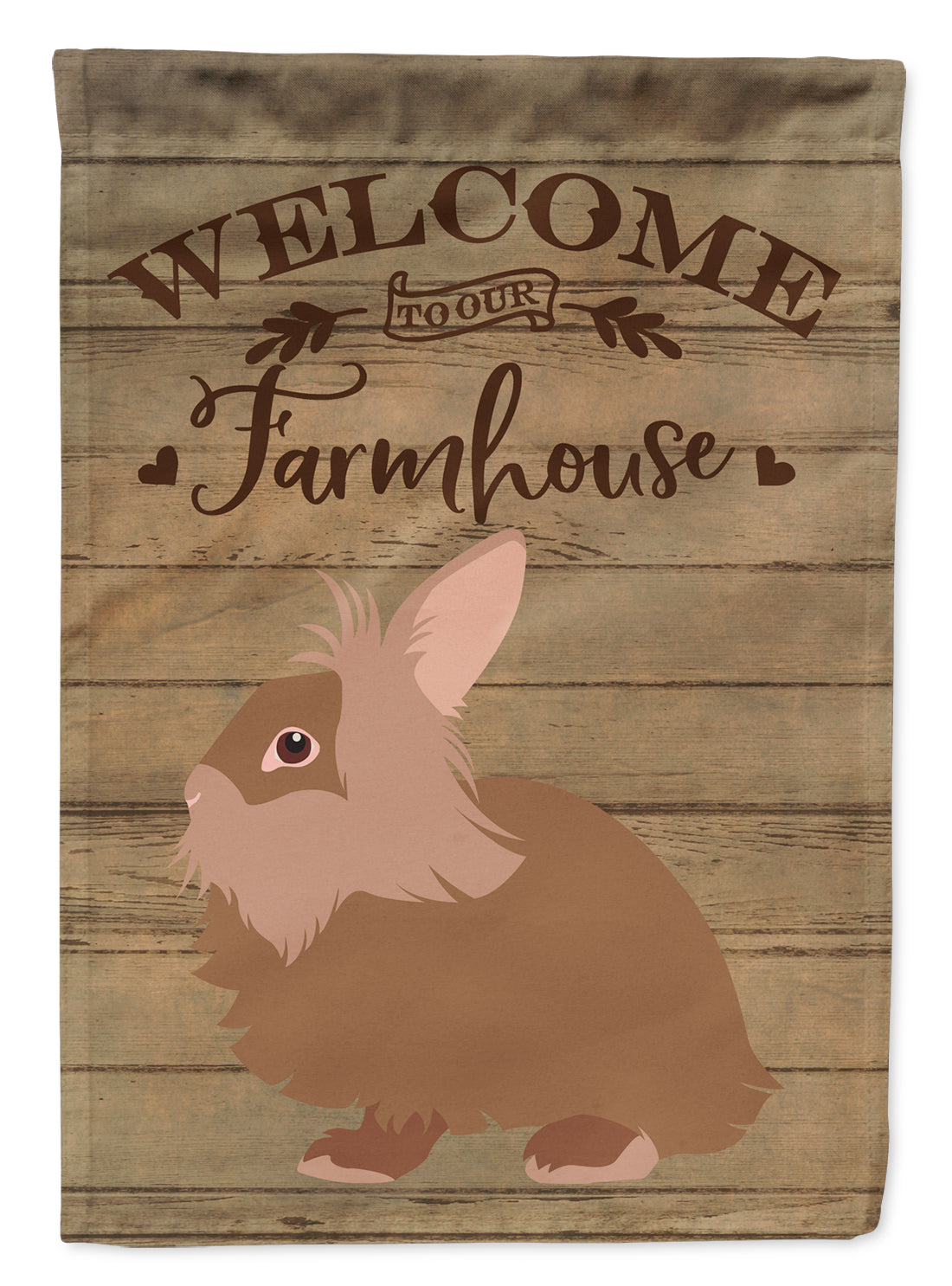 Lionhead Rabbit Welcome Flag Canvas House Size CK6904CHF  the-store.com.