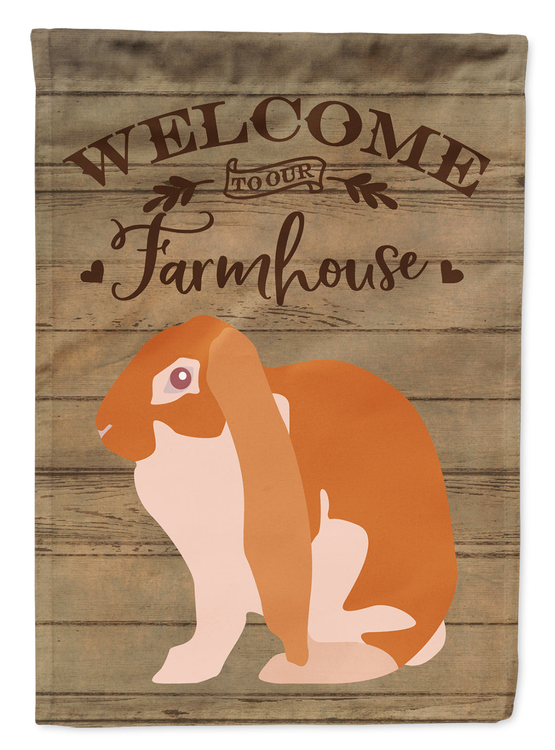 English Lop Rabbit Welcome Flag Canvas House Size CK6906CHF  the-store.com.