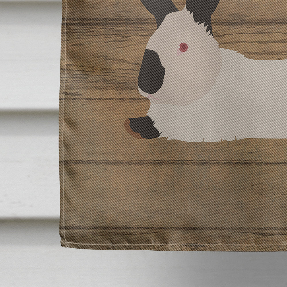 California White Rabbit Welcome Flag Canvas House Size CK6911CHF  the-store.com.