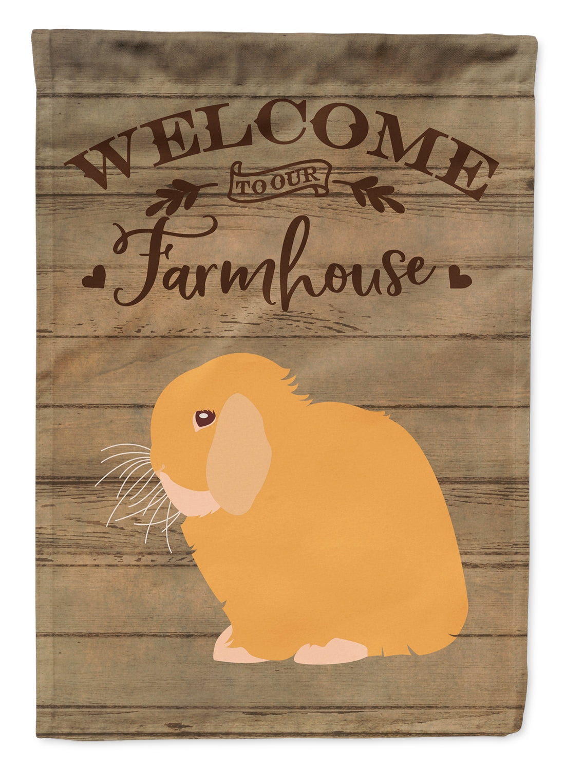 Holland Lop Rabbit Welcome Flag Canvas House Size CK6912CHF