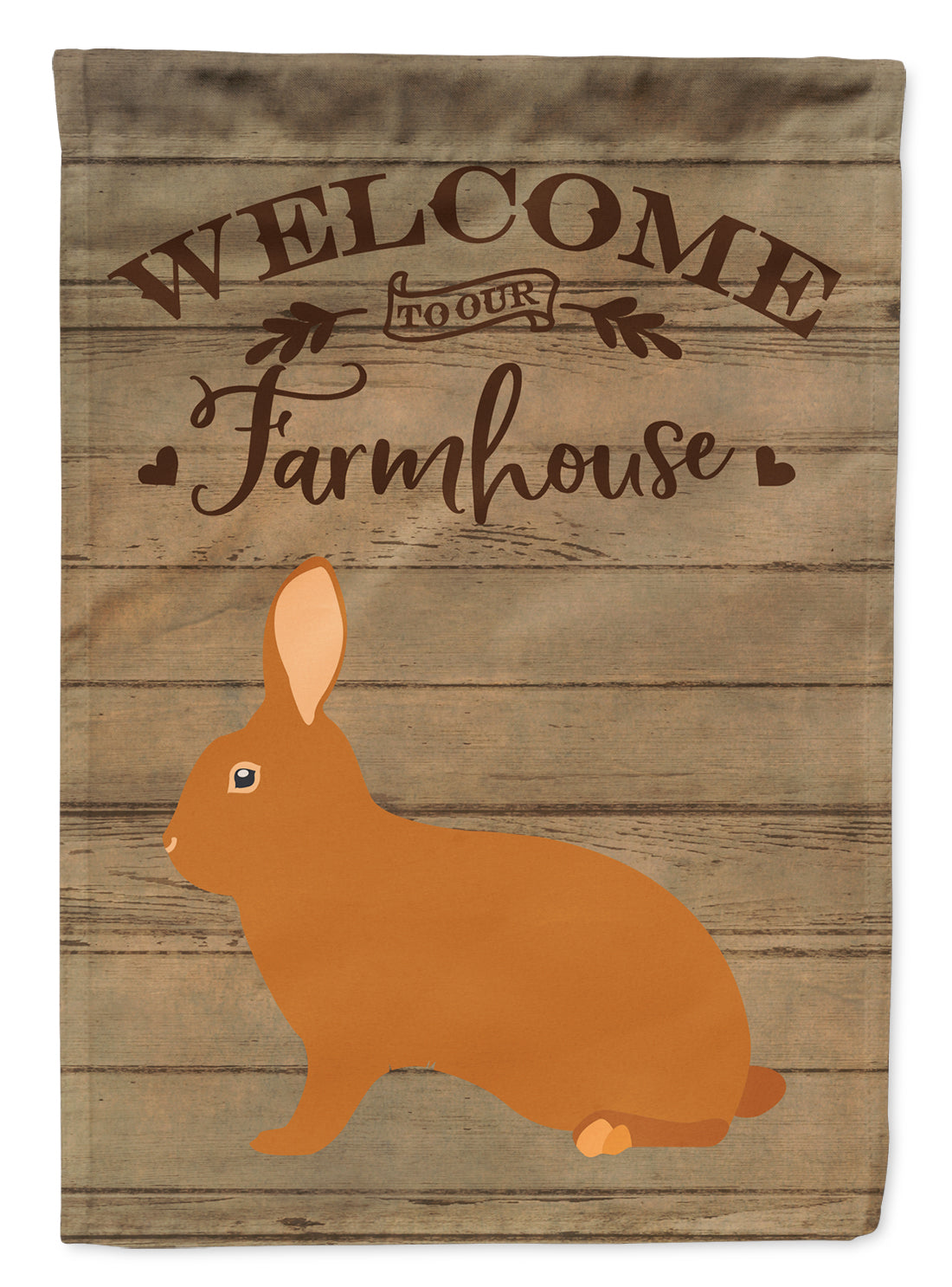 Rex Rabbit Welcome Flag Canvas House Size CK6913CHF