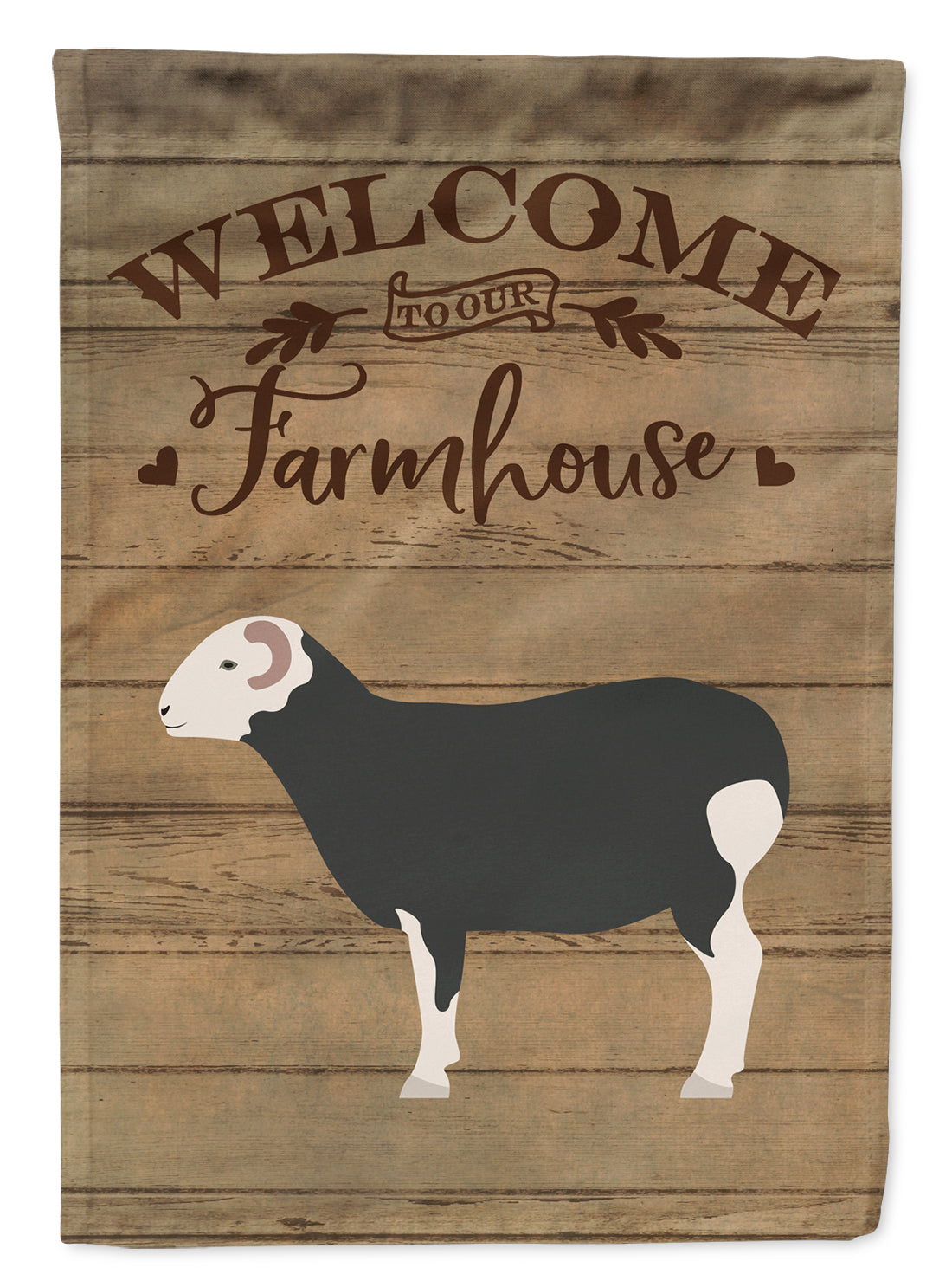 Herwick Sheep Welcome Flag Canvas House Size CK6914CHF