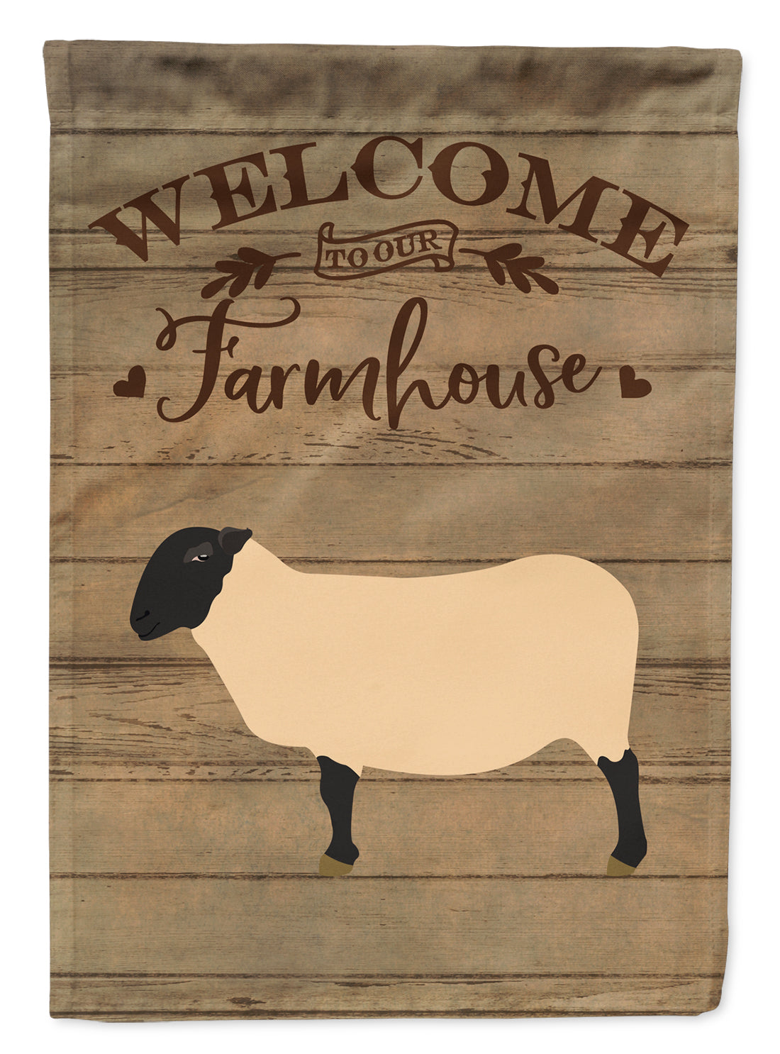 Suffolk Sheep Welcome Flag Canvas House Size CK6916CHF