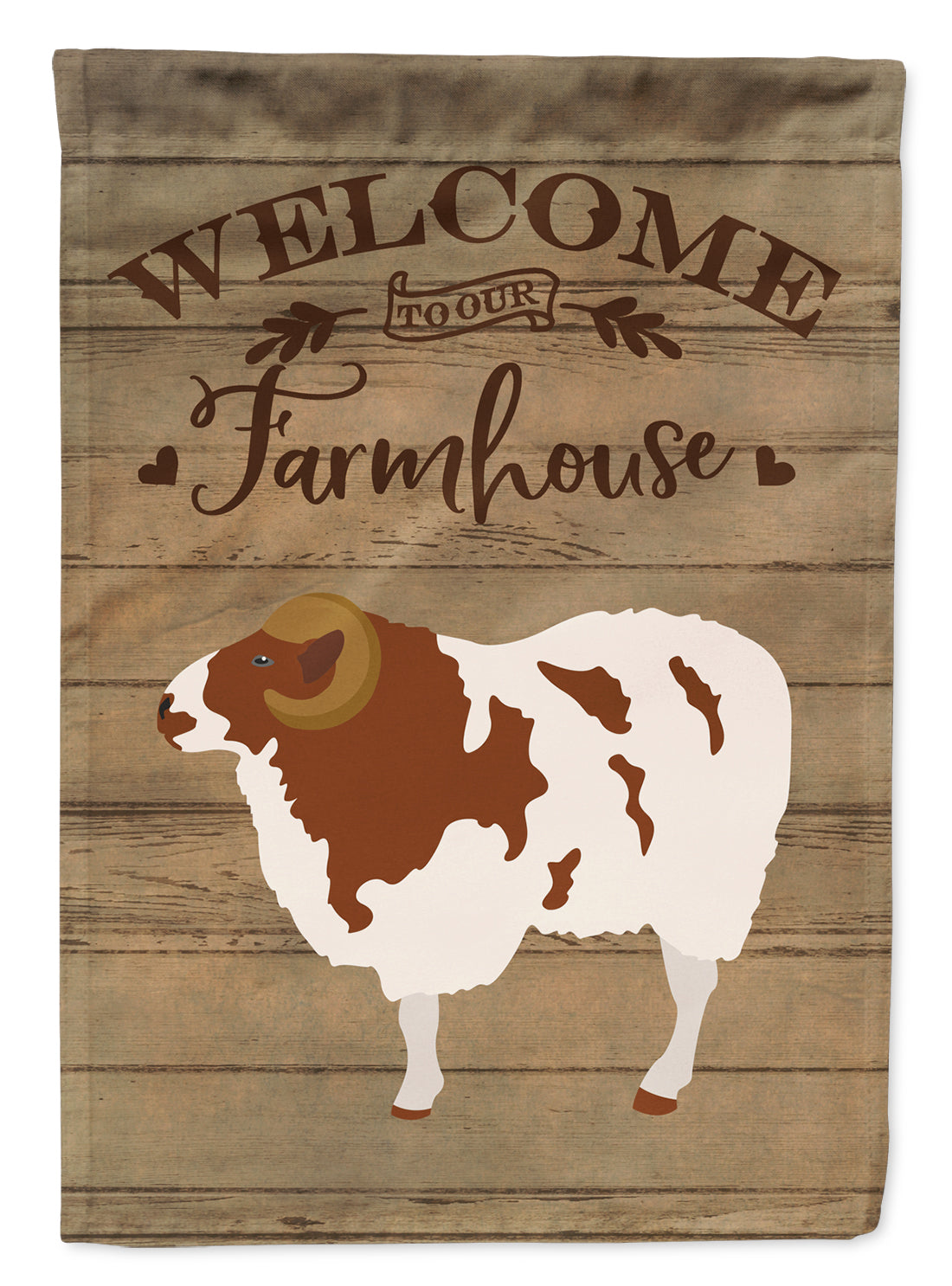 Jacob Sheep Welcome Flag Canvas House Size CK6919CHF