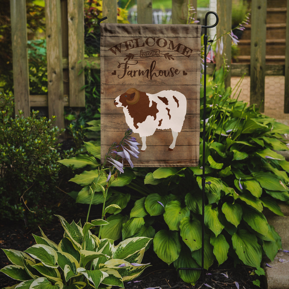 Caroline's Treasures Jacob Sheep Welcome Garden Flag – Decorative Outdoor Yard Flag CK6919GF
