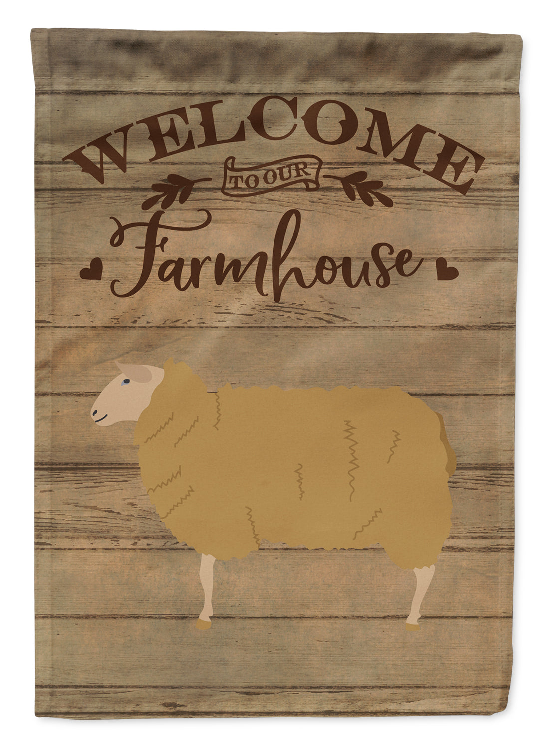 East Friesian Sheep Welcome Flag Canvas House Size CK6921CHF