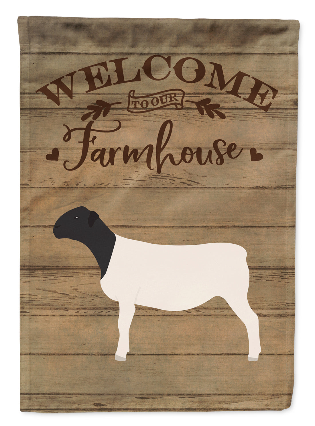 Dorper Sheep Welcome Flag Canvas House Size CK6922CHF  the-store.com.