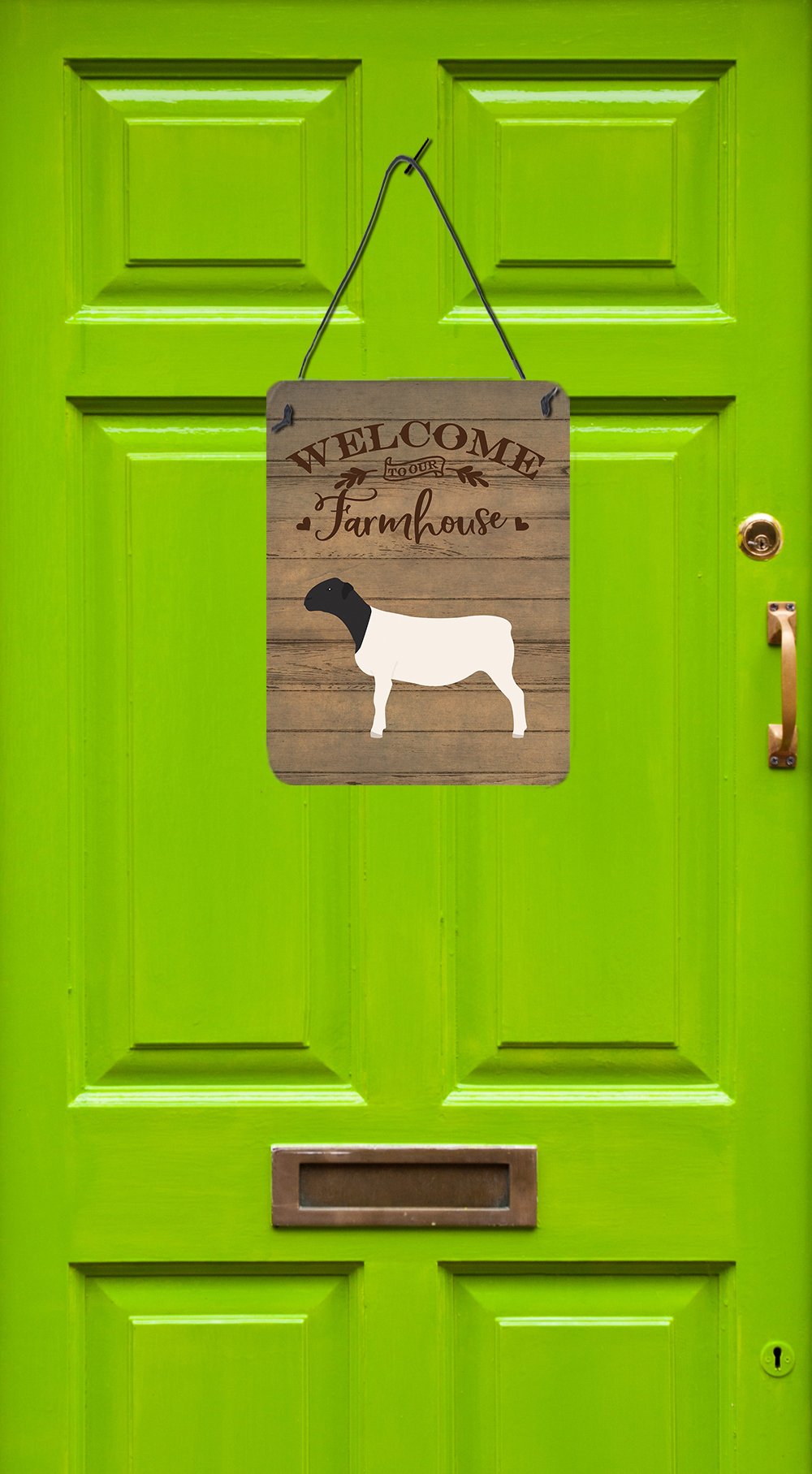 Caroline's Treasures Dorper Sheep Welcome Wall or Door Hanging Prints CK6922DS1216