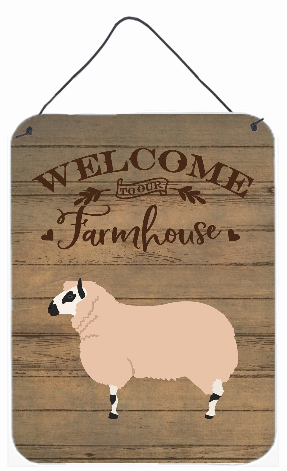 Kerry Hill Sheep Welcome Wall or Door Hanging Prints CK6923DS1216 by Caroline&#39;s Treasures