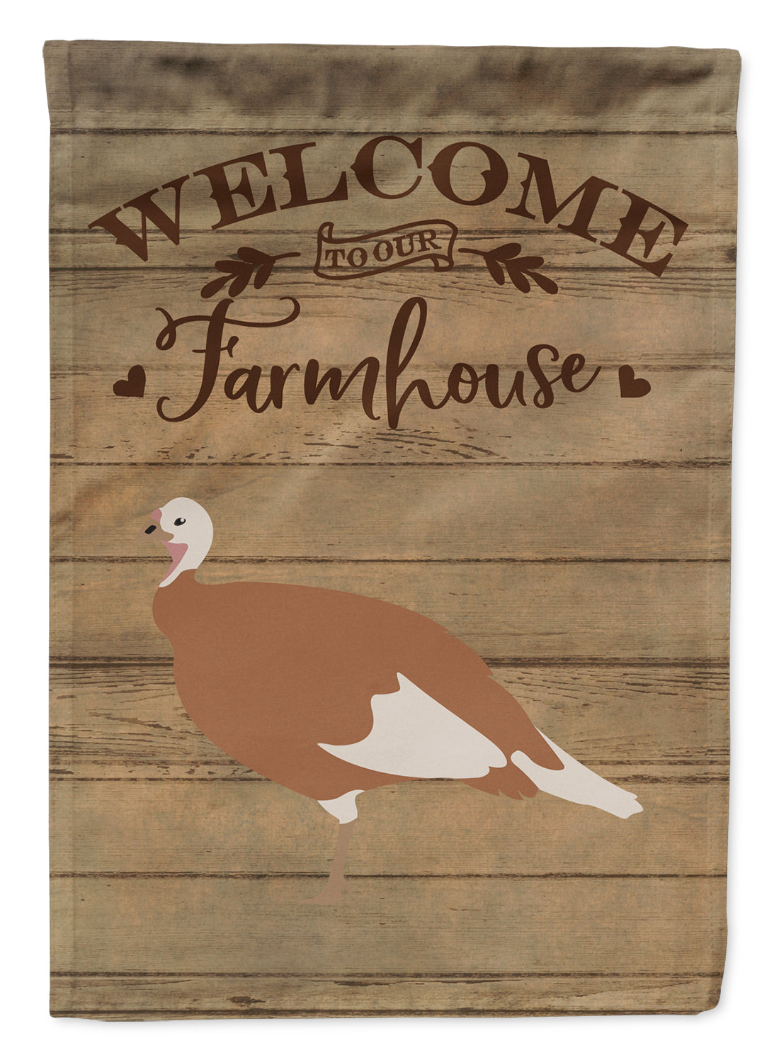 Jersey Buff Turkey Hen Welcome Flag Canvas House Size CK6928CHF  the-store.com.