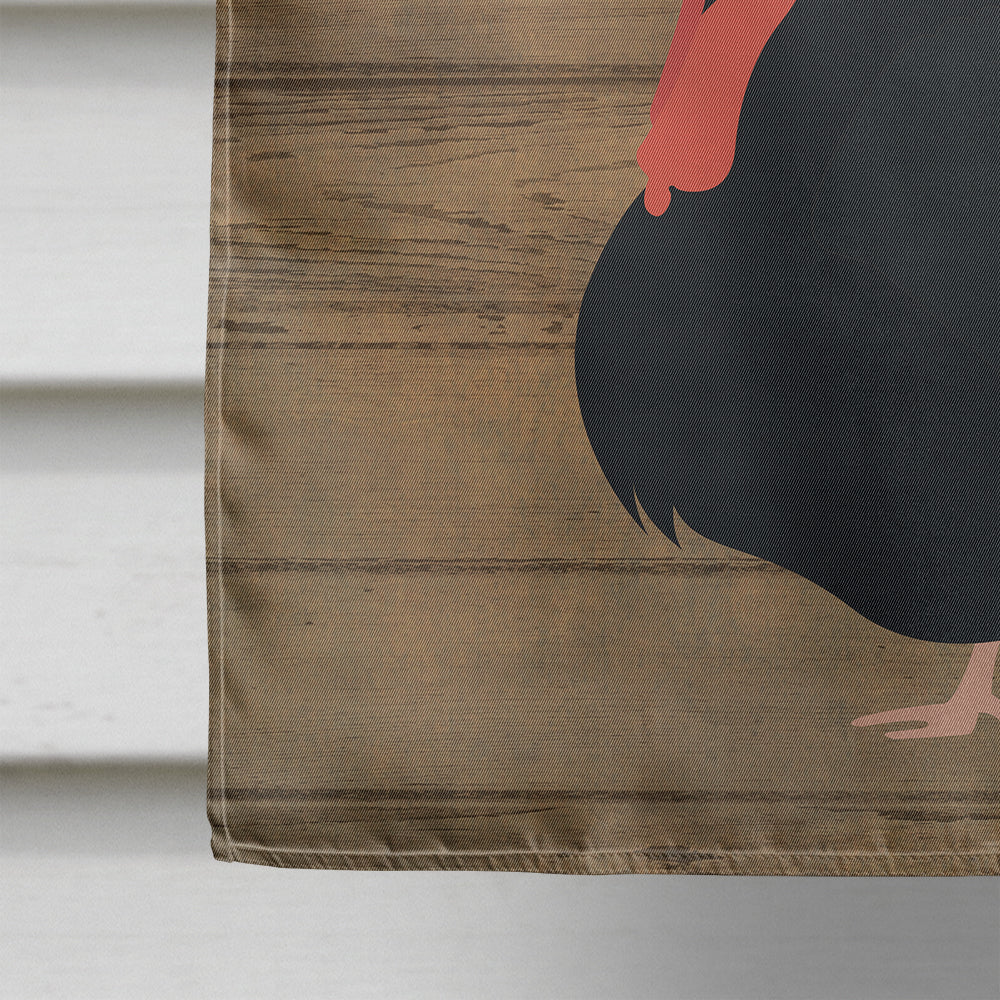 Norfolk Black Turkey Welcome Flag Canvas House Size CK6929CHF