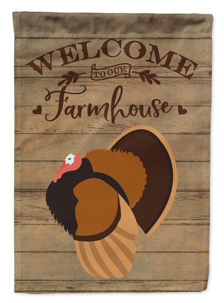 Bronze Turkey Welcome Flag Canvas House Size CK6930CHF  the-store.com.