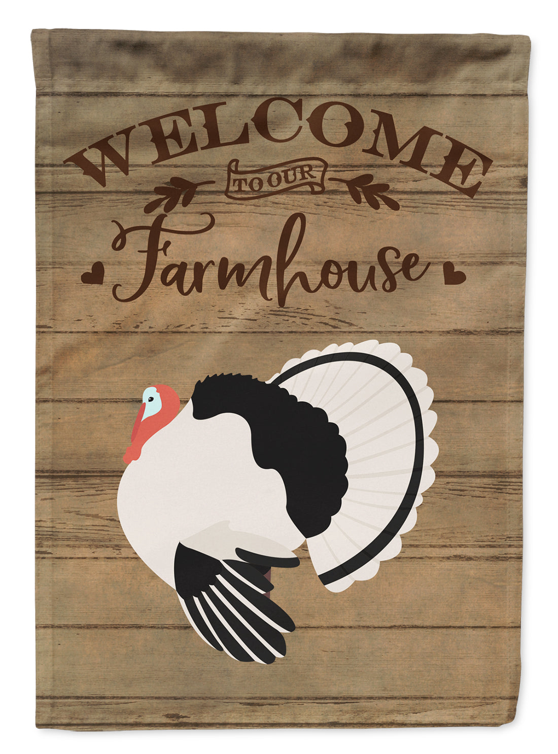 Royal Palm Turkey Welcome Flag Canvas House Size CK6932CHF