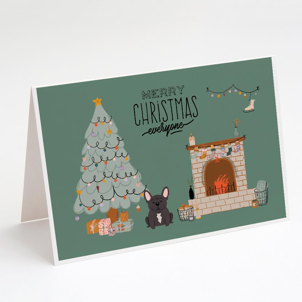 Buy this Brindle French Bulldog Christmas Everyone  Greeting Cards and Envelopes Pack of 8