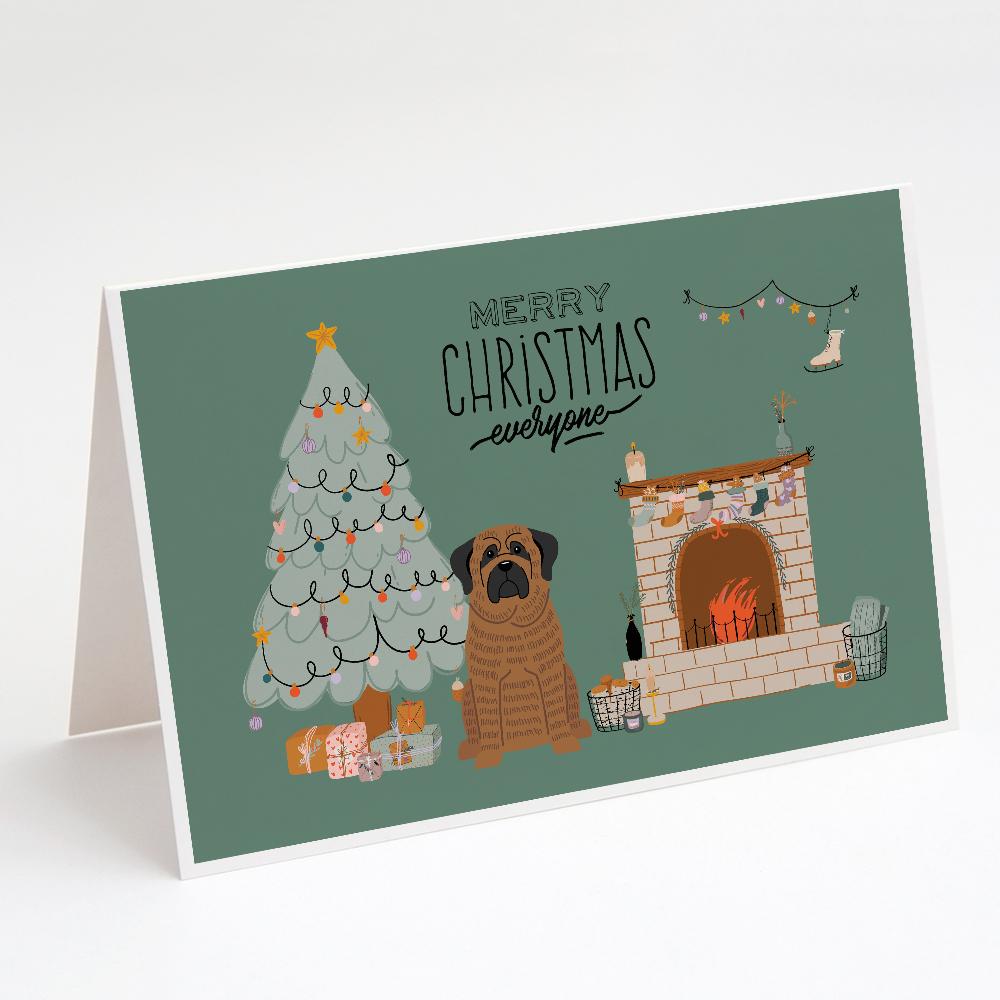 Buy this Brindle Mastiff Christmas Everyone Greeting Cards and Envelopes Pack of 8