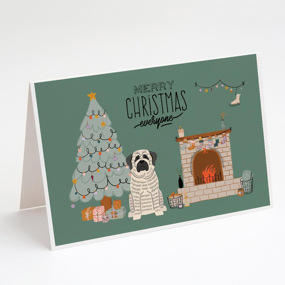 Buy this White Mastiff Brindle Christmas Everyone Greeting Cards and Envelopes Pack of 8