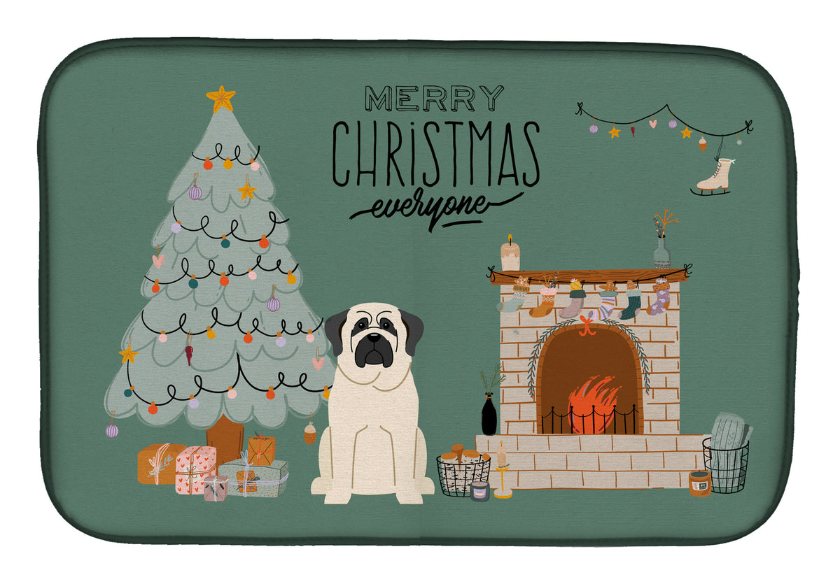 Tapis de séchage pour vaisselle White Mastiff Christmas Everyone CK7580DDM