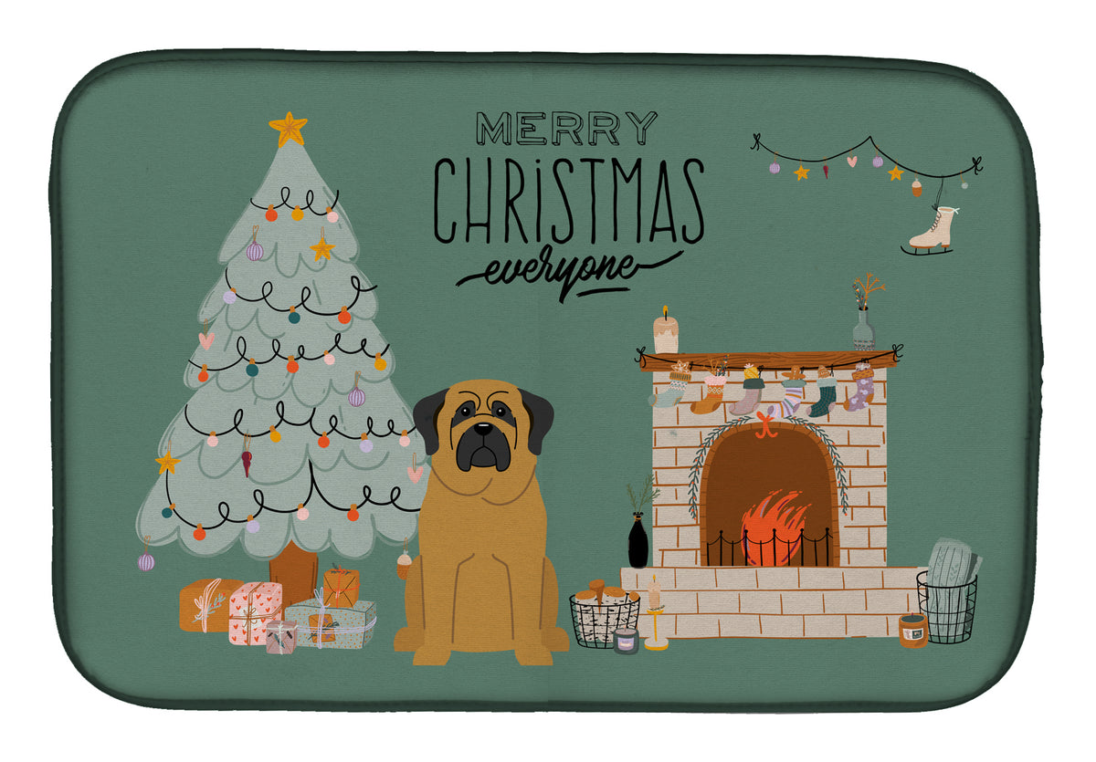 Tapis de séchage pour vaisselle Mastiff Christmas Everyone CK7581DDM