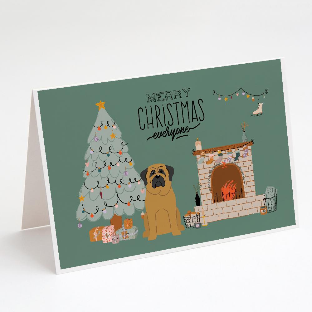 Buy this Mastiff Christmas Everyone Greeting Cards and Envelopes Pack of 8