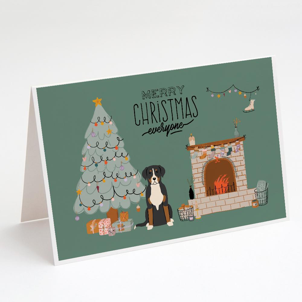Buy this Greater Swiss Mountain Dog Christmas Everyone Greeting Cards and Envelopes Pack of 8