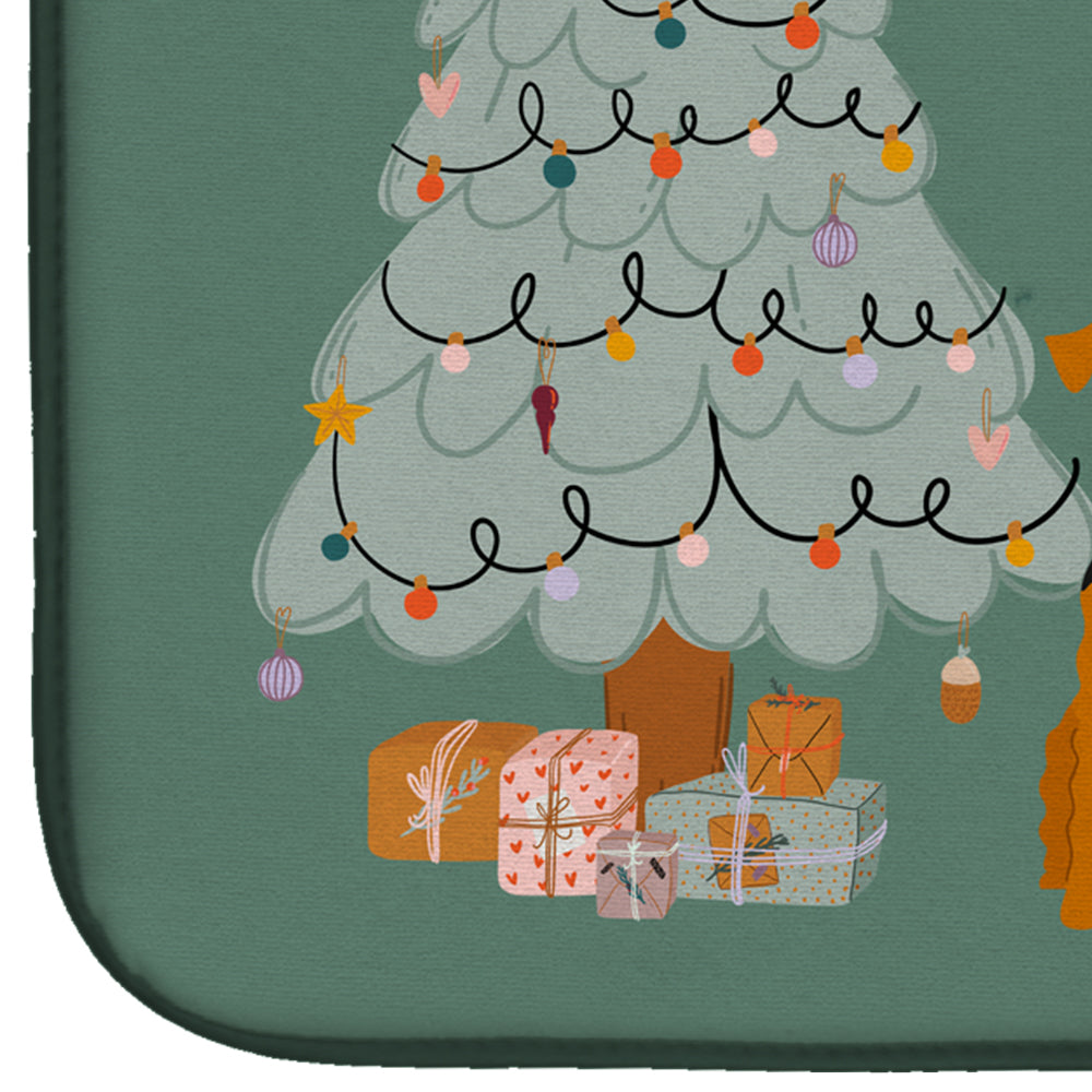 Airedale Christmas Everyone Dish Drying Mat CK7604DDM  the-store.com.