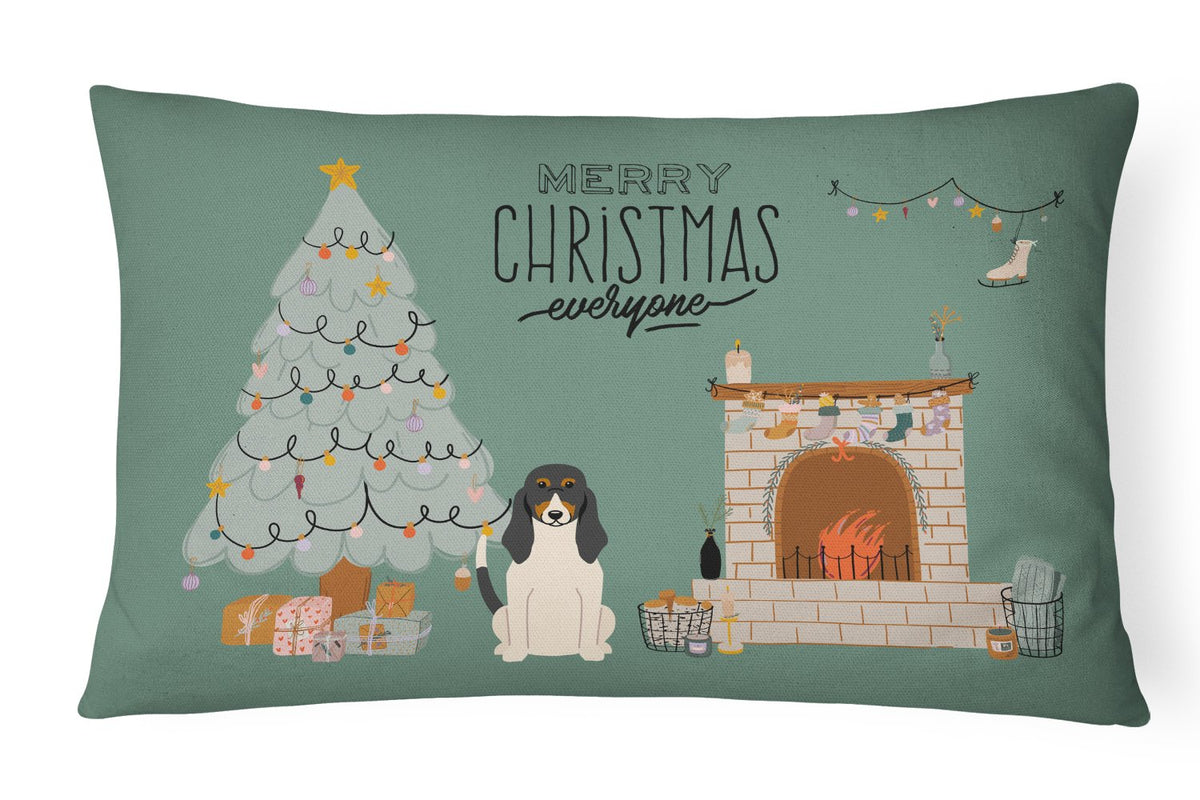 Swiss Hound Christmas Everyone Canvas Fabric Decorative Pillow CK7607PW1216 by Caroline&#39;s Treasures