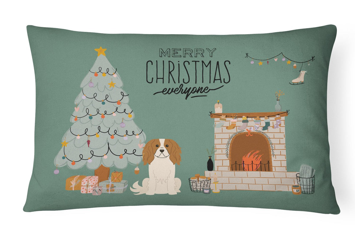 Cavalier Spaniel Christmas Everyone Canvas Fabric Decorative Pillow CK7621PW1216 by Caroline&#39;s Treasures