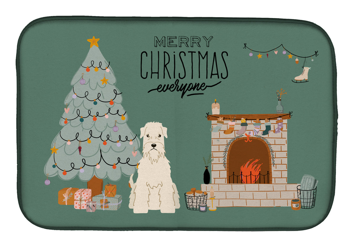 Soft Coated Wheaten Terrier Christmas Everyone Dish Drying Mat CK7624DDM