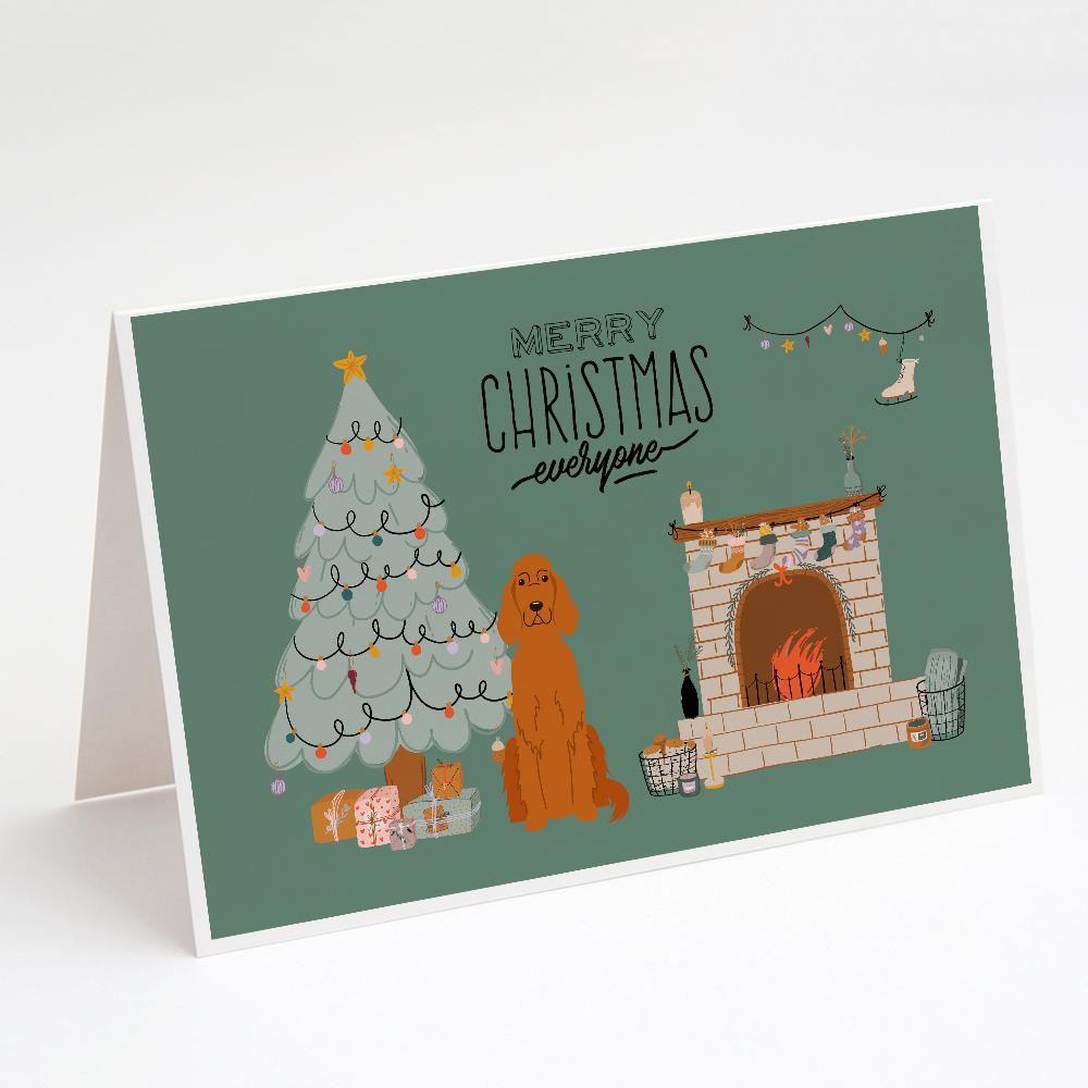 Buy this Irish Setter Christmas Everyone Greeting Cards and Envelopes Pack of 8