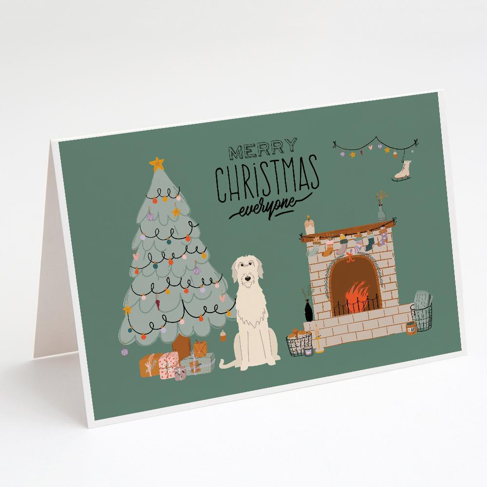 Buy this Irish Wolfhound Christmas Everyone Greeting Cards and Envelopes Pack of 8