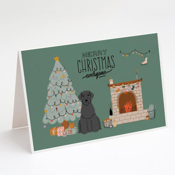 Buy this Giant Schnauzer Christmas Everyone Greeting Cards and Envelopes Pack of 8