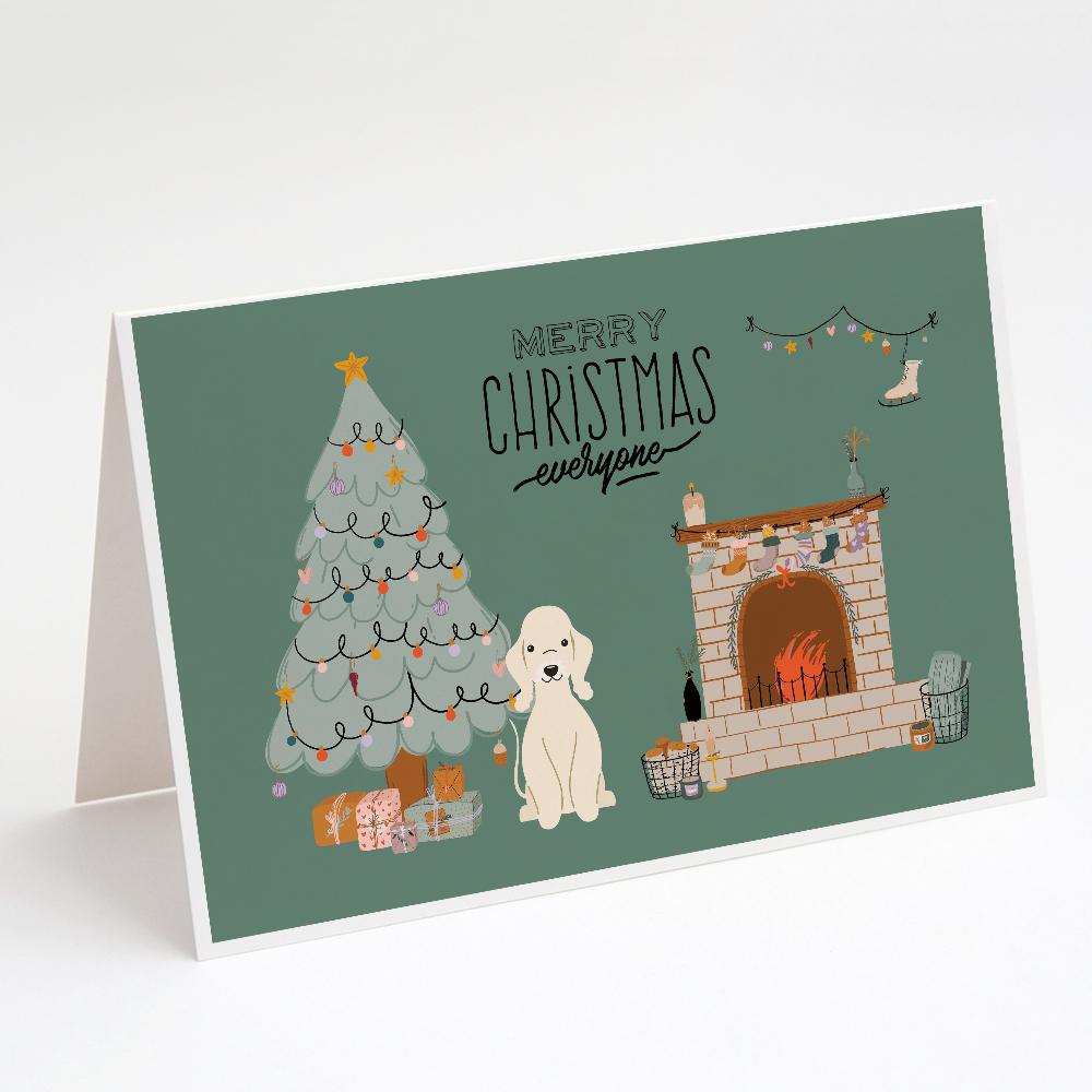 Buy this Sandy Bedlington Terrier Christmas Everyone Greeting Cards and Envelopes Pack of 8