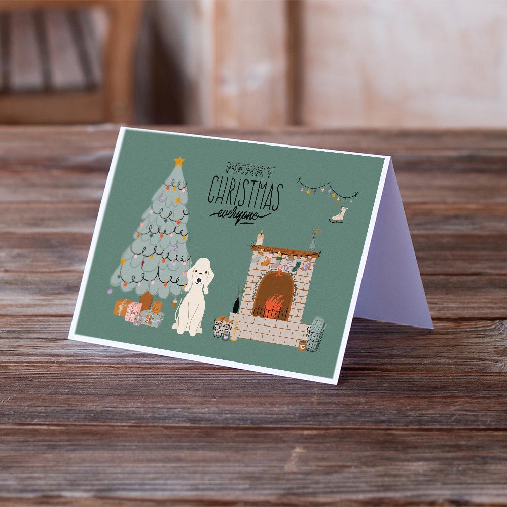 Sandy Bedlington Terrier Christmas Everyone Greeting Cards and Envelopes Pack of 8 - the-store.com