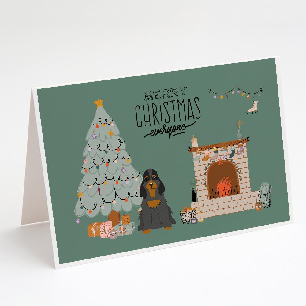 Buy this Black Tan Cocker Spaniel Christmas Everyone Greeting Cards and Envelopes Pack of 8
