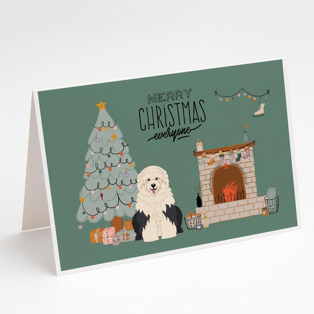 Buy this Old English Sheepdog Christmas Everyone Greeting Cards and Envelopes Pack of 8