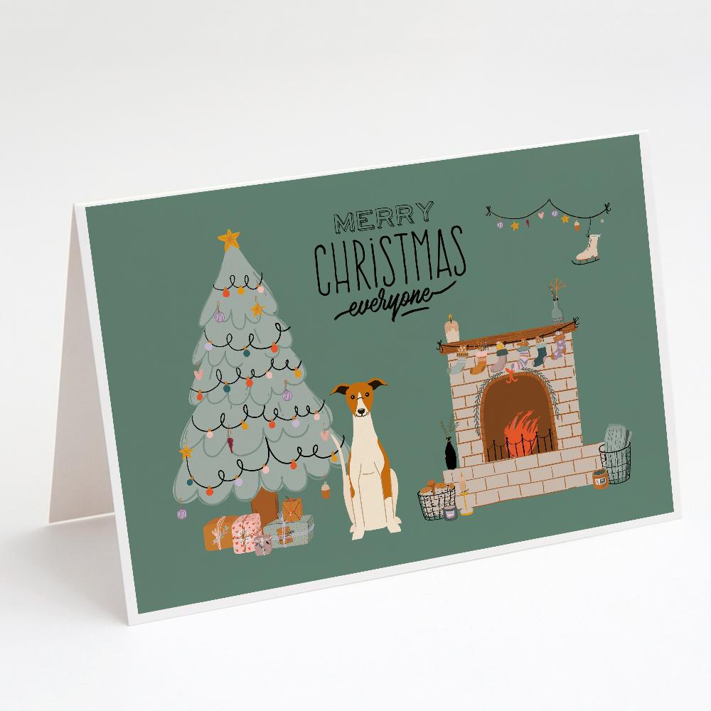 Buy this Whippet Christmas Everyone Greeting Cards and Envelopes Pack of 8