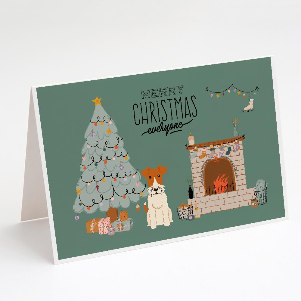Buy this Wire Fox Terrier Christmas Everyone Greeting Cards and Envelopes Pack of 8