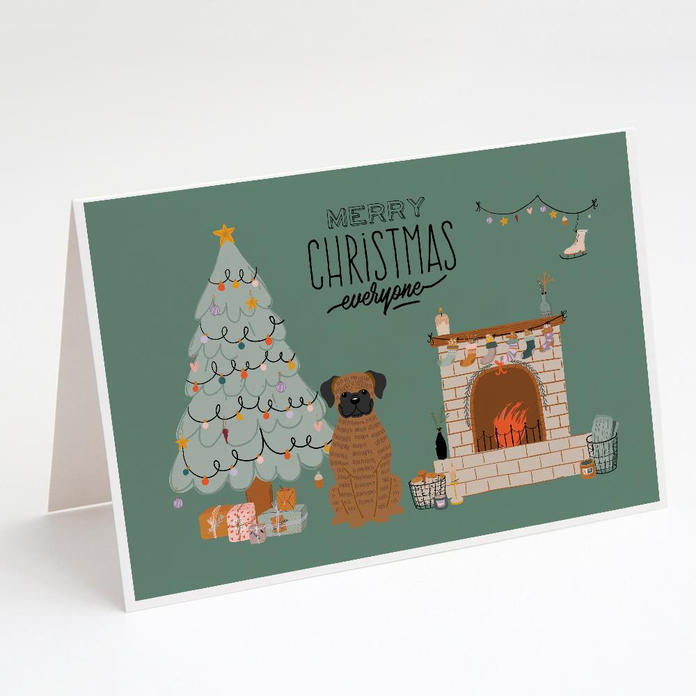 Buy this Brindle Boxer Christmas Everyone Greeting Cards and Envelopes Pack of 8